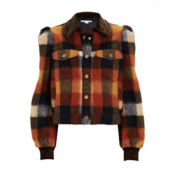 Veronica Beard Piana Plaid Jacket size 10 - Picture 1 of 7